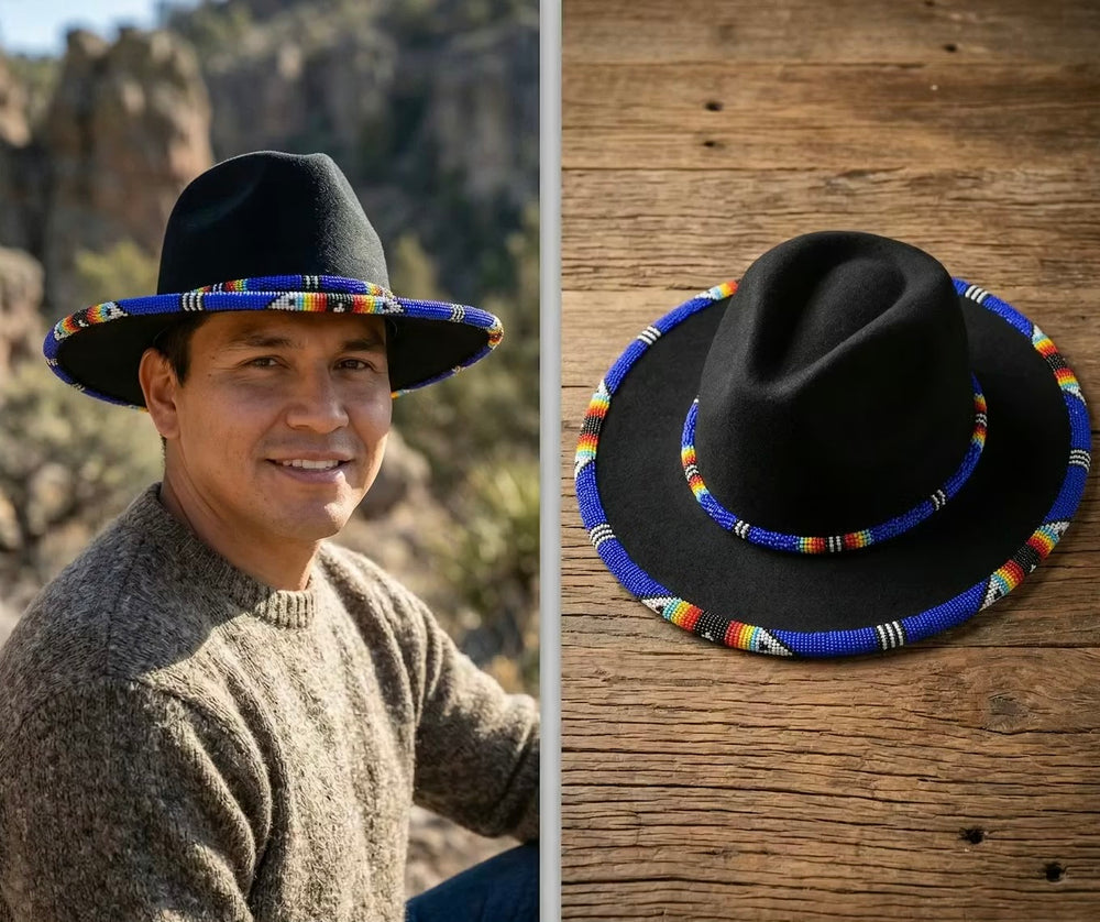 Size-61 Handmade Beaded Hat