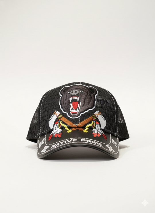 Bear Pattern Native Cap