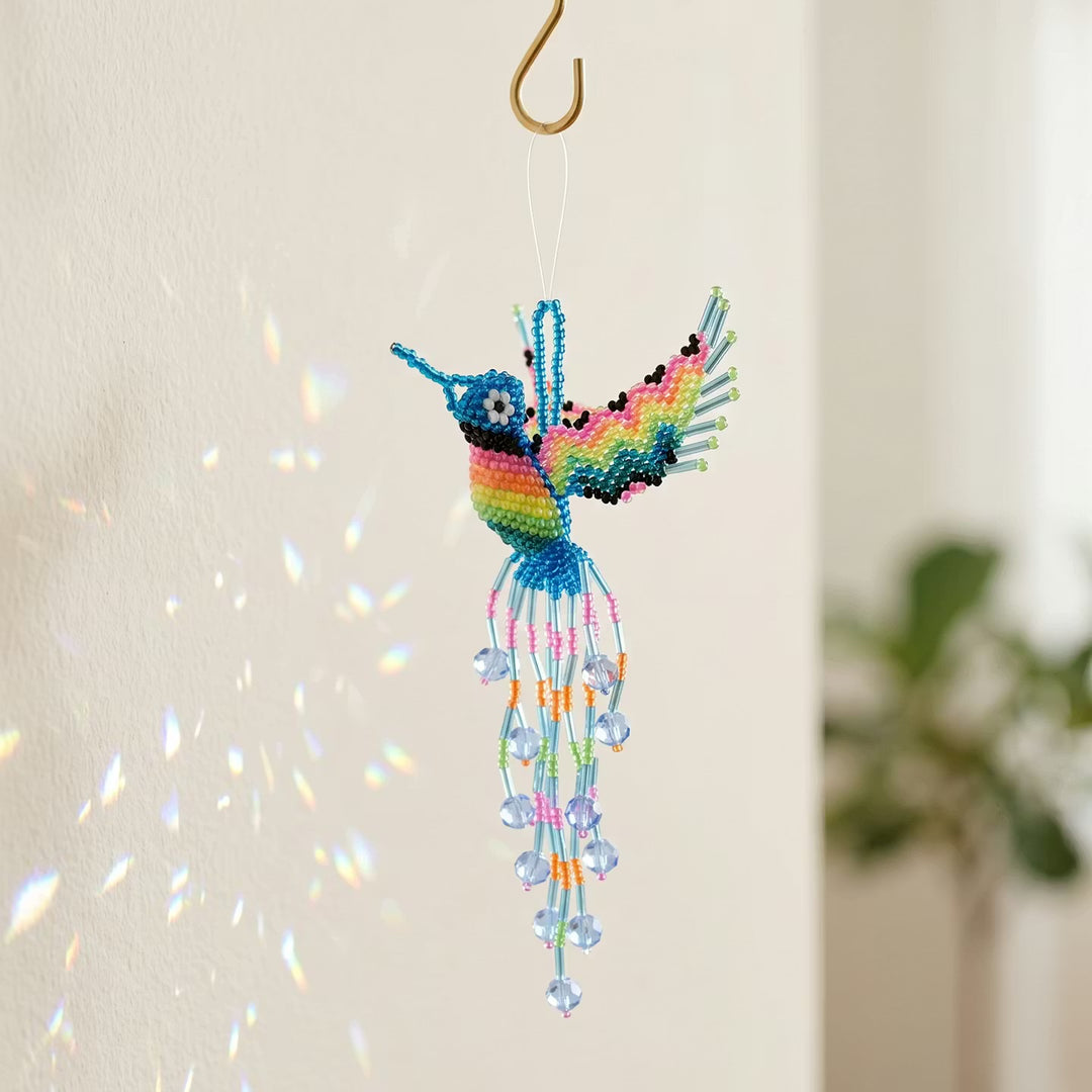 Blue Beaded Humming Bird