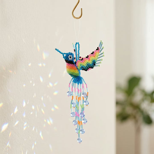 Blue Beaded Humming Bird