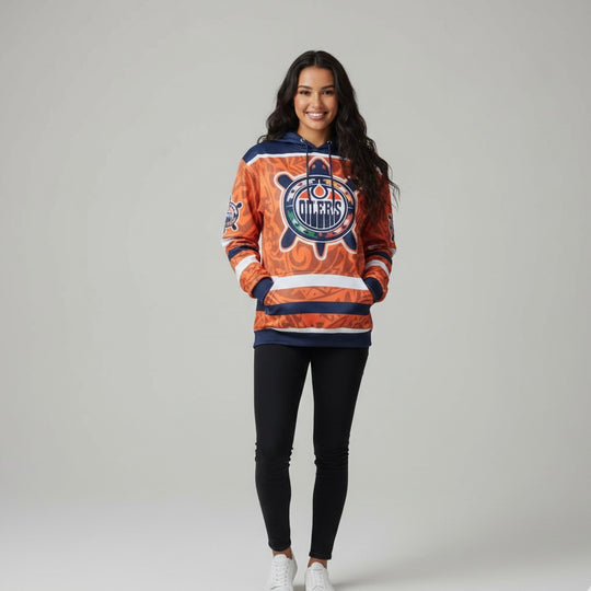 OLDTRIBES™ Iconic Blue & Orange Hoodie