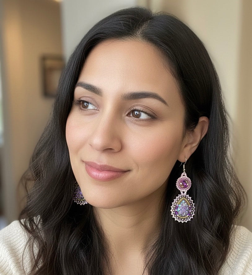 Drop Beaded Earrings(6)