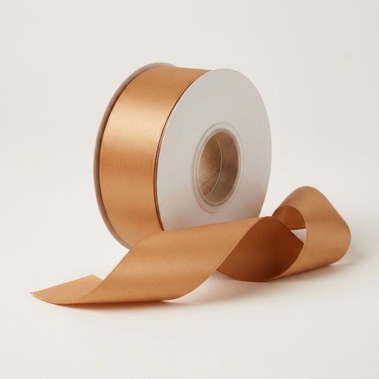 Satin Ribbon Double Face- Gold 