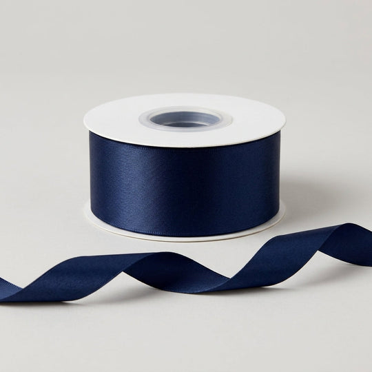 Satin Ribbon Double Face-Blue - 3.8 cm Wide
