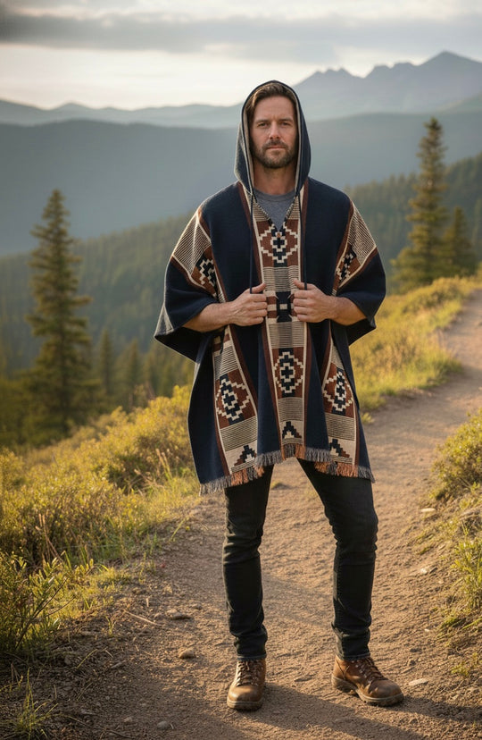 Symmetry HandMade Wool Poncho