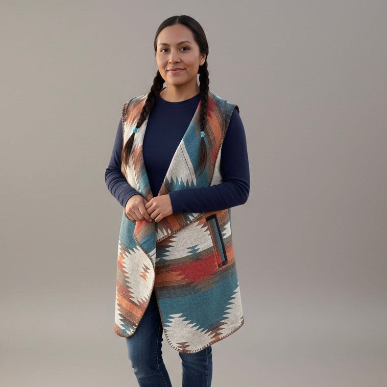 Vest Shawl Ruana Cardigan Sweater