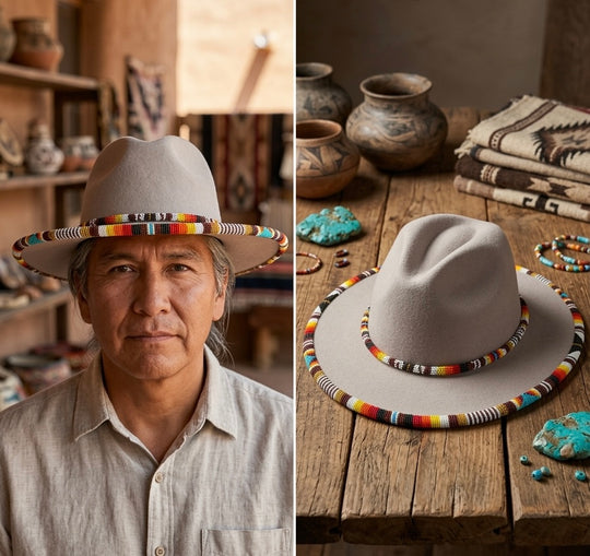 Size-58 Handmade Beaded Hat