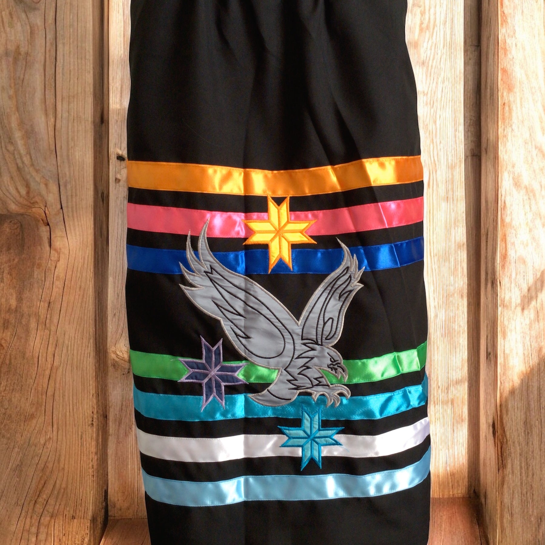 Black Ribbon Skirt( black eagle ) OldTribes