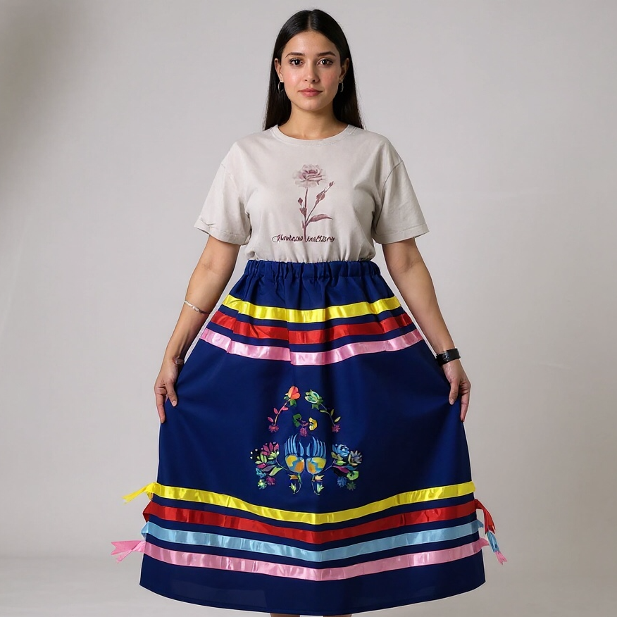 OLDTRIBES™ Paws & Petals  Ribbon Skirt