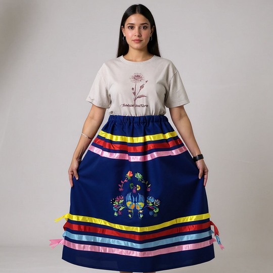 OLDTRIBES™ Paws & Petals  Ribbon Skirt