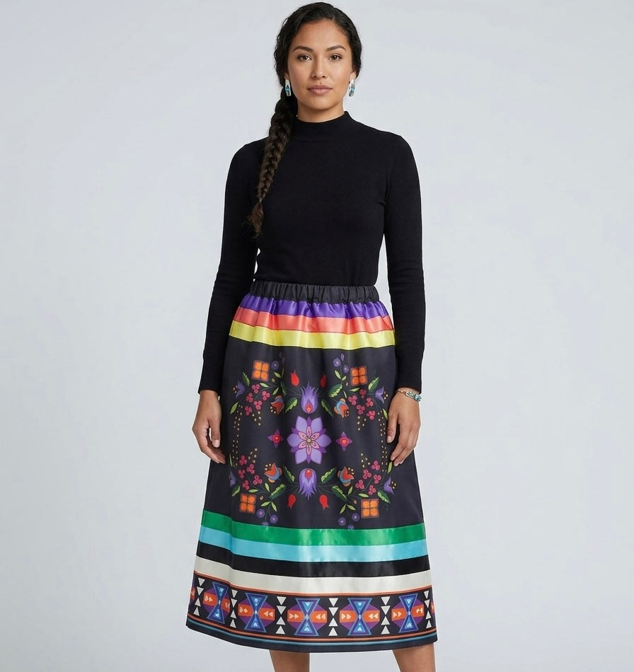 OLDTRIBES™ Floral Ribbon Skirt