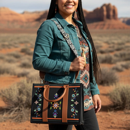 Sac à main en cuir OLDTRIBES™ (fleur)