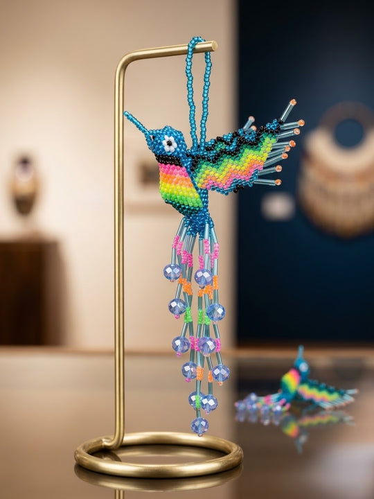 Blue Beaded Humming Bird