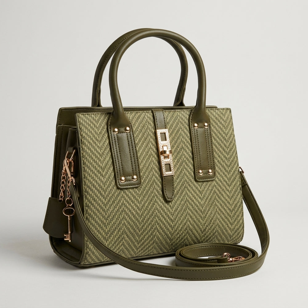 Heritage Chevron Satchel