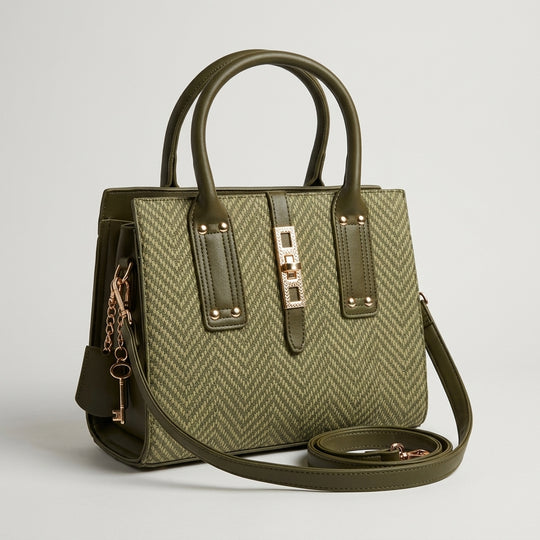 Heritage Chevron Satchel