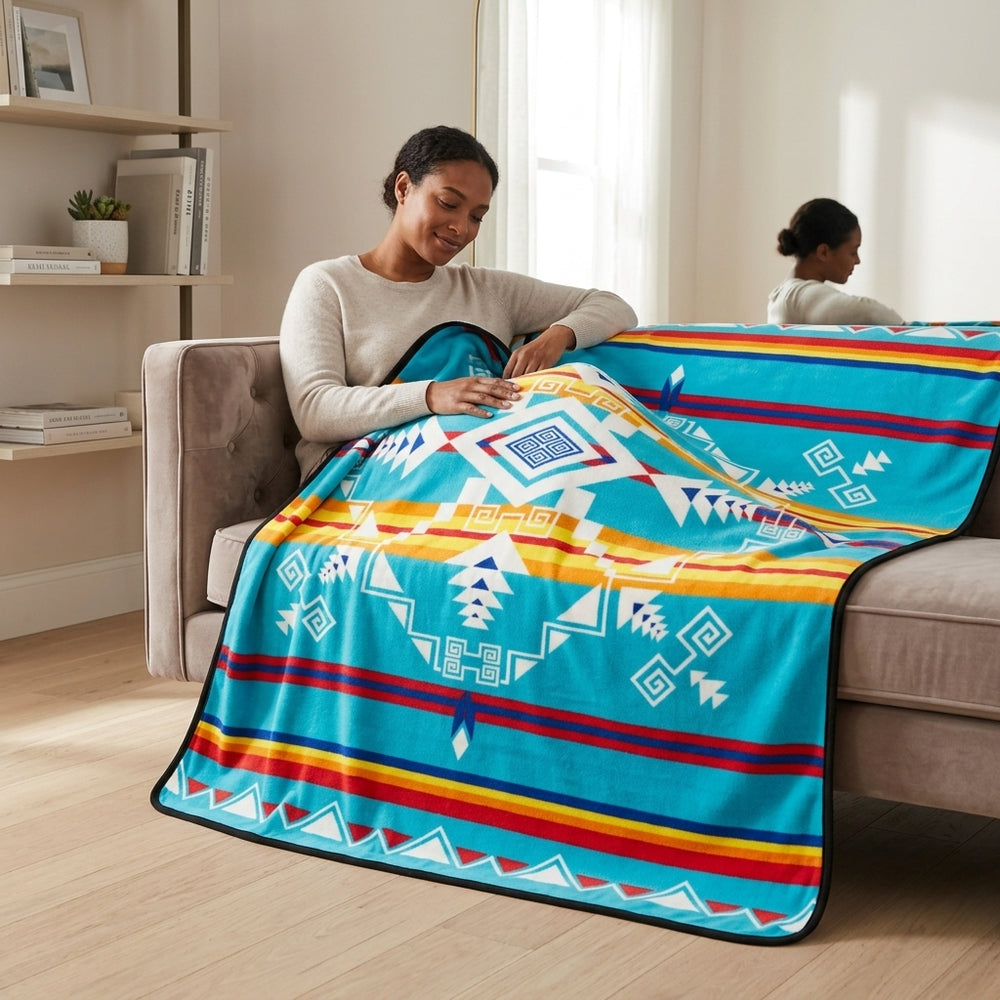 Turquoise Fleece Blanket