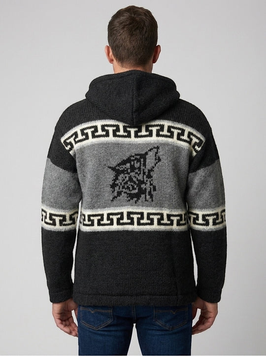 OLDTRIBES™ Lunar Wolf Wool Jacket