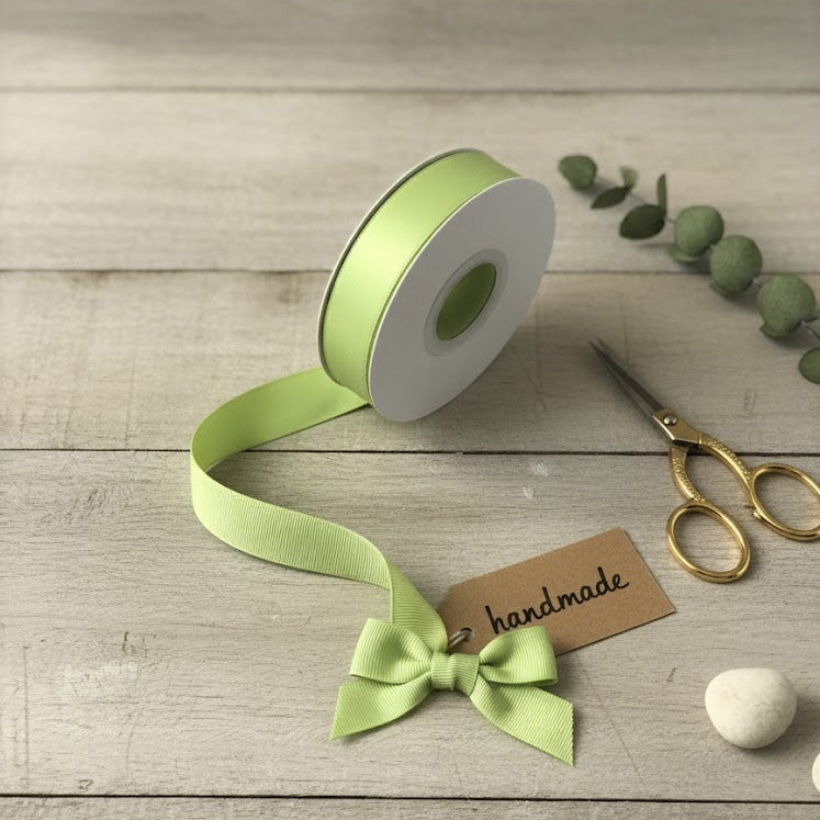 30 Meter Double Face Lime #524 Ribbon Roll
