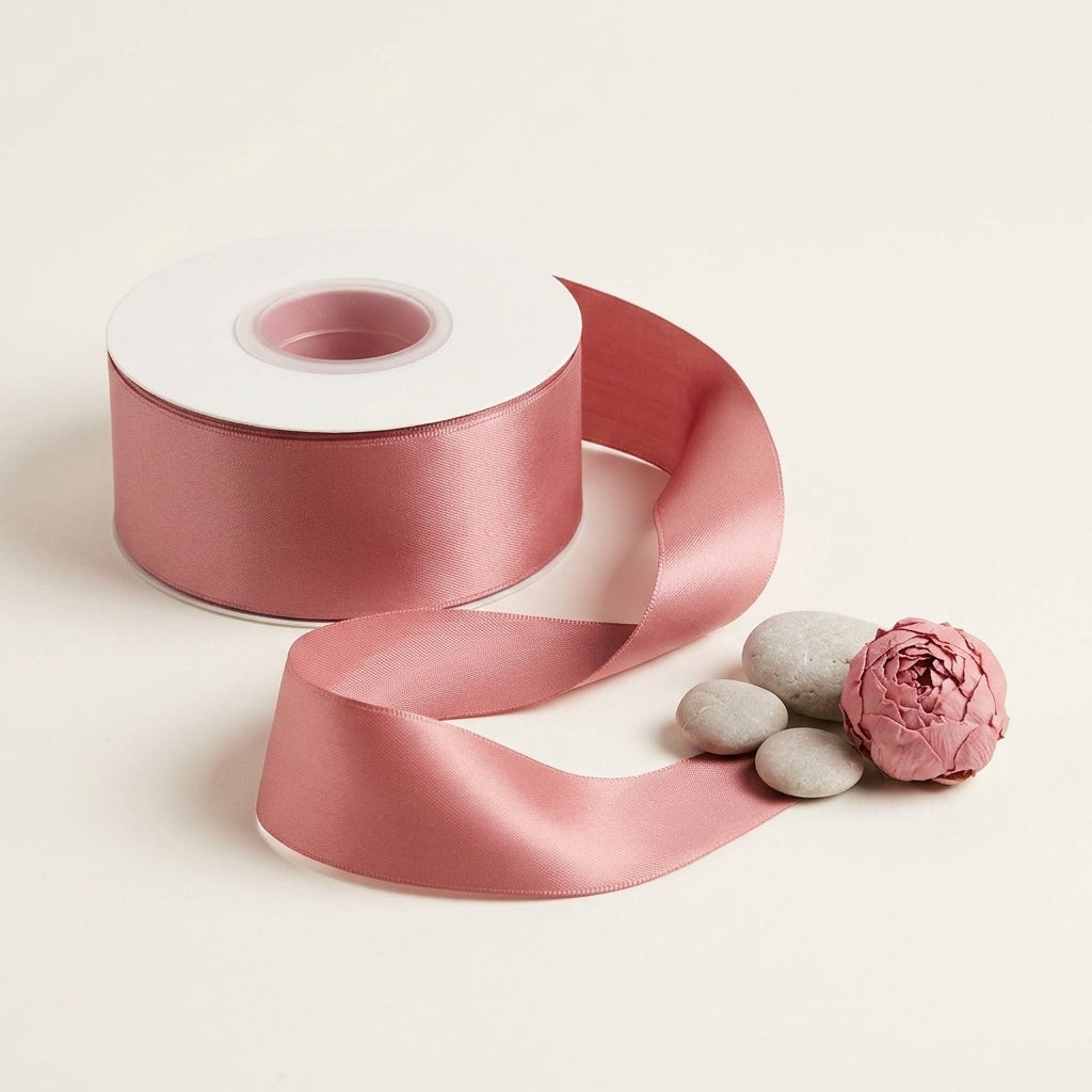 Satin Ribbon Double Face- Dusty Rose 