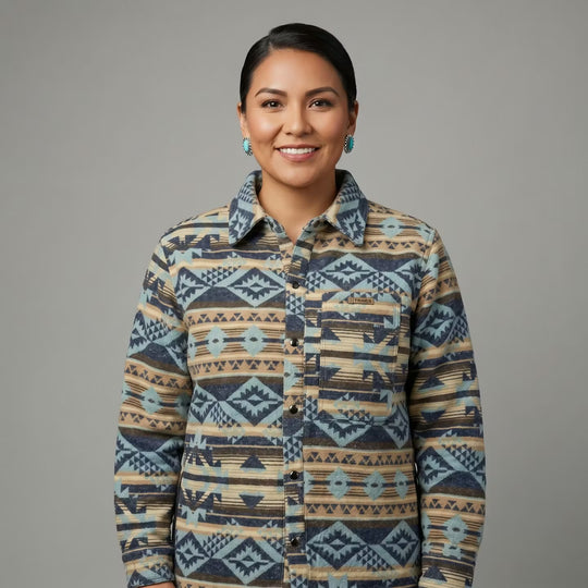 Blue and Cream  Grand Canyon Jacket (Unisex)