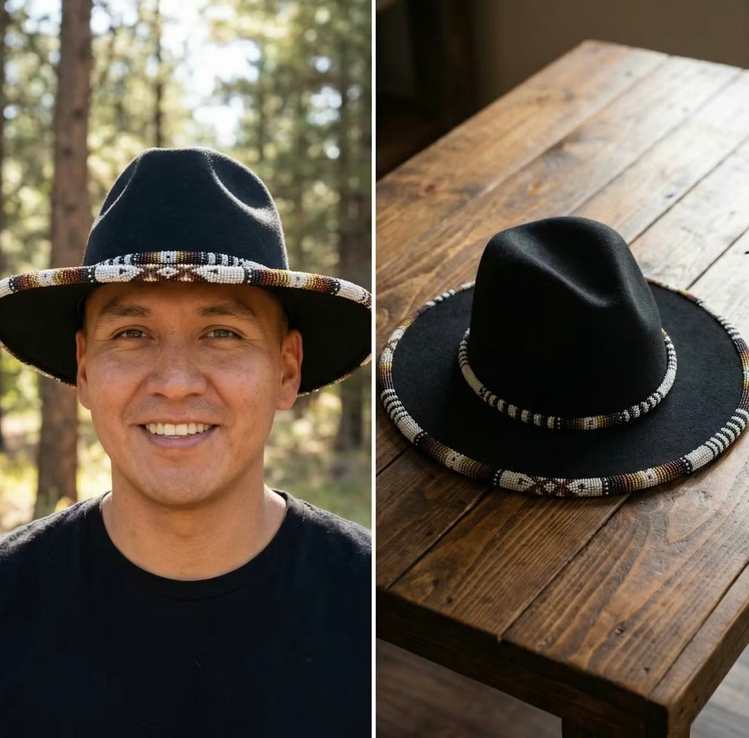 Size-61 Handmade Beaded Hat