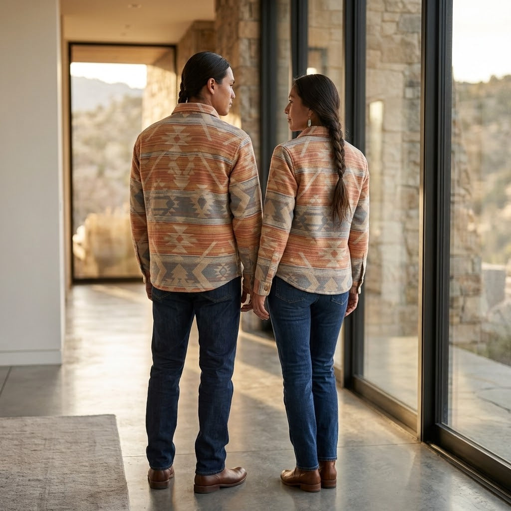 Light Blue and Orange  Grand Canyon Jacket (Unisex)