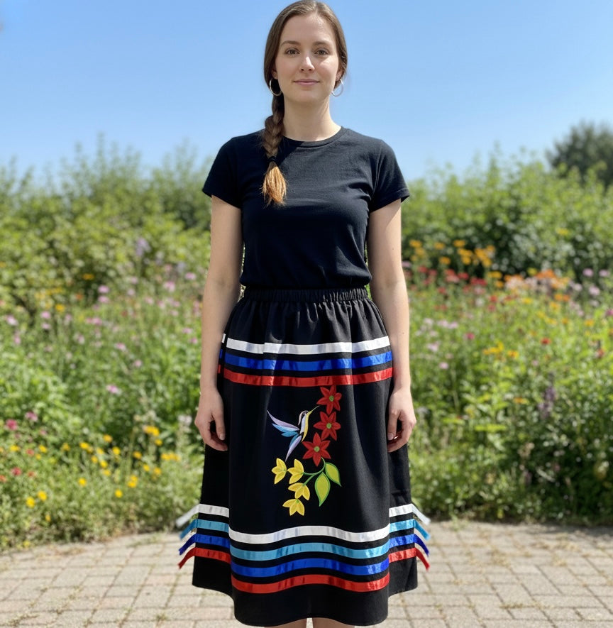 OLDTRIBES Dancing Hummingbird Ribbon Skirt