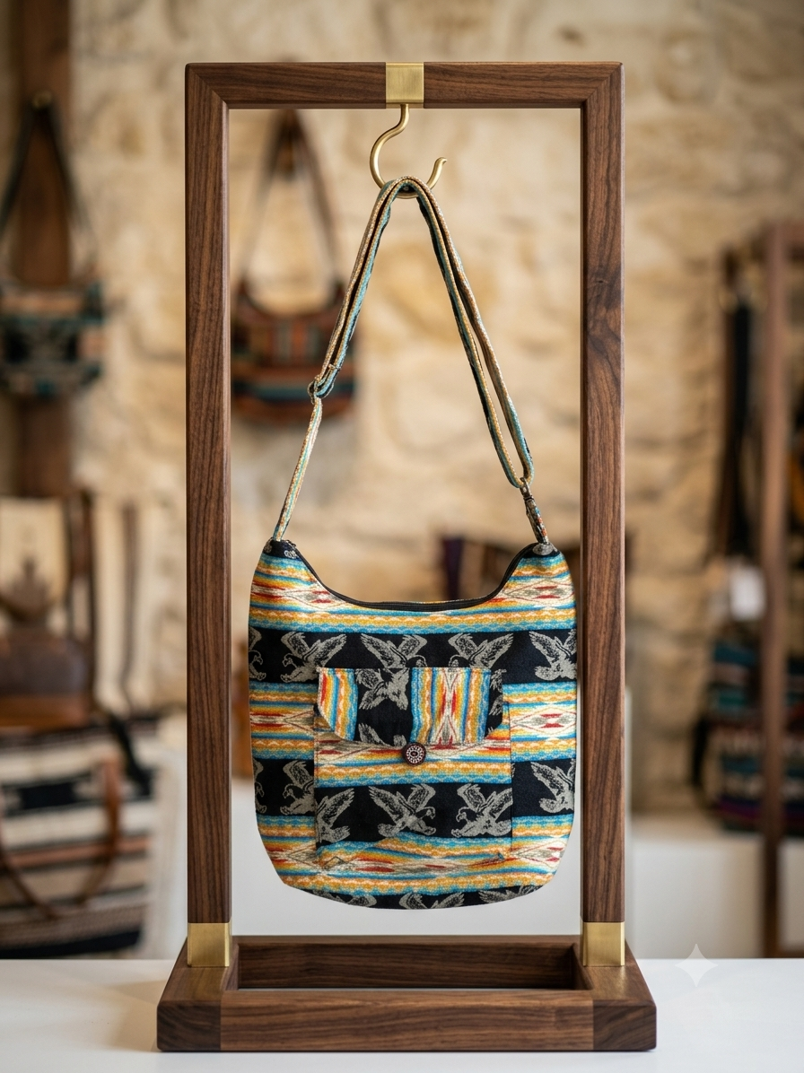 OLDTRIBES™ Navy Blue Eagle Crossbody Bag