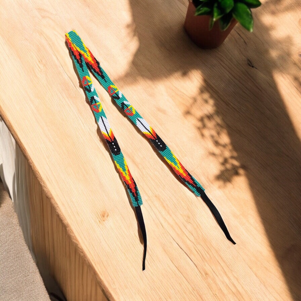 Turquoise Handmade Beaded Hatband