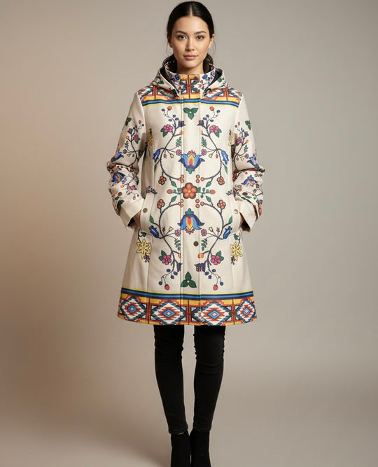 Ivory 3/4-Length Coat