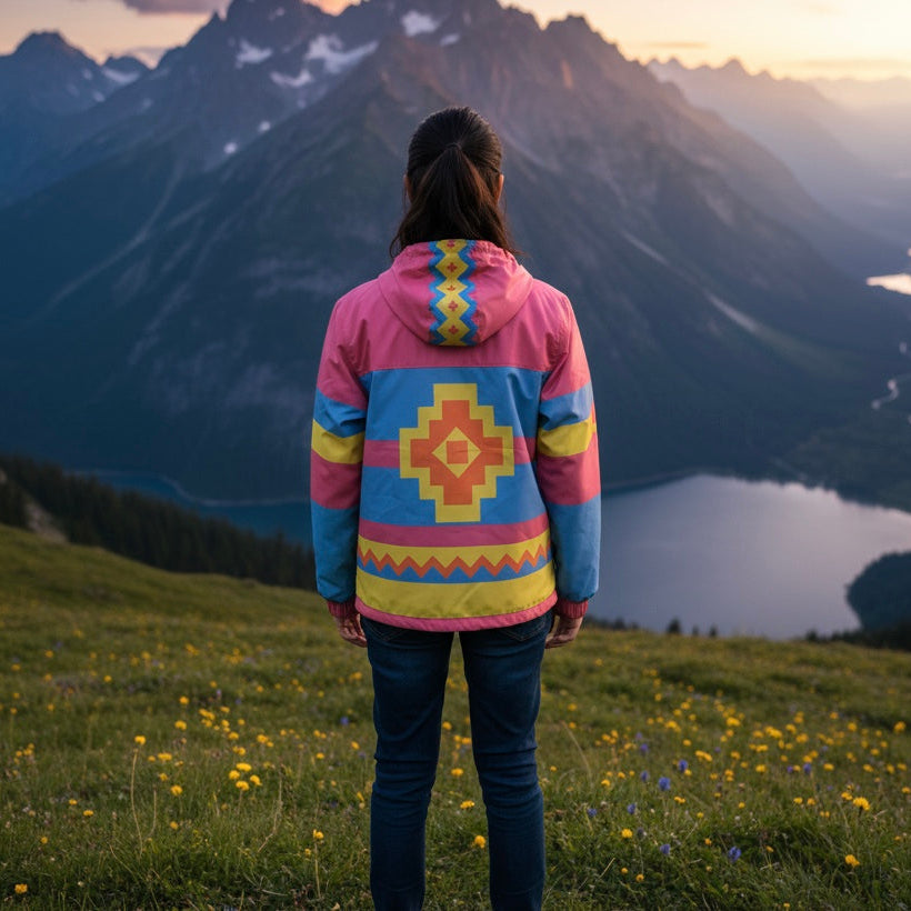 Pink Horizon Windbreaker