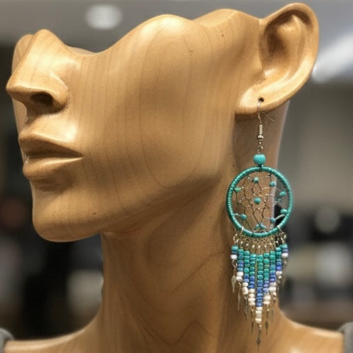 Turquoise Dreamcatcher Dangles