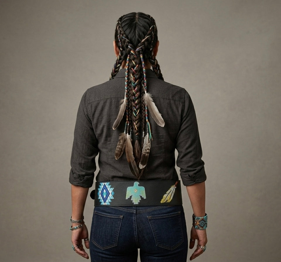 Heritage Leather Regalia  Belt (EAGLE)