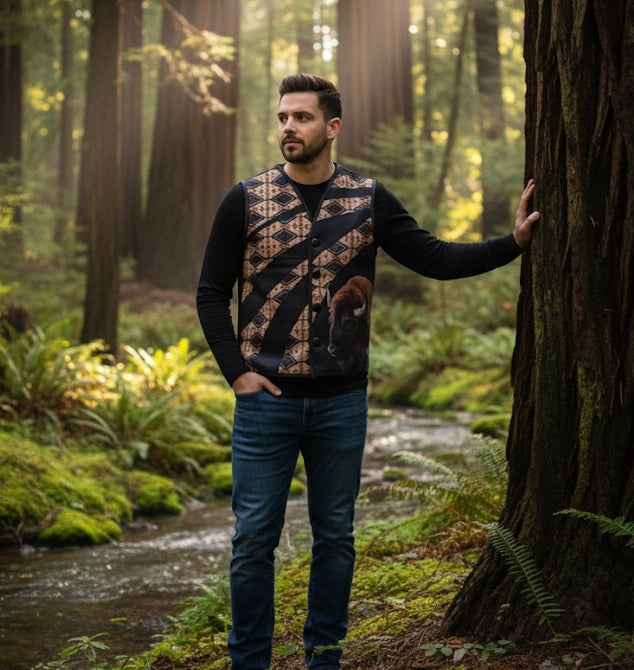 Buffalo Native Vest(Black)