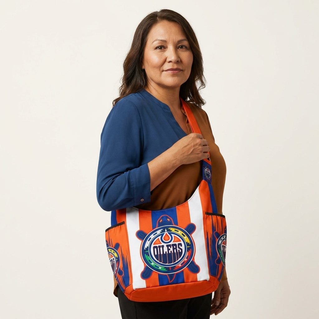 Orange Blue Oiler Crossbody Bag