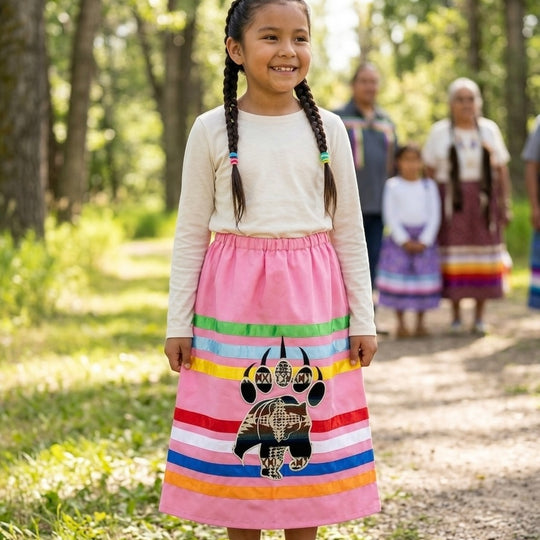 OLDTRIBES™ Bear Paw Ribbon Skirt