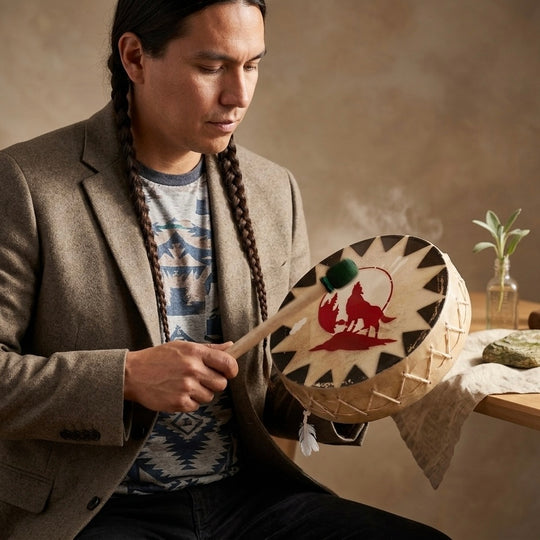 Howling Wolf 8” Hand Drum