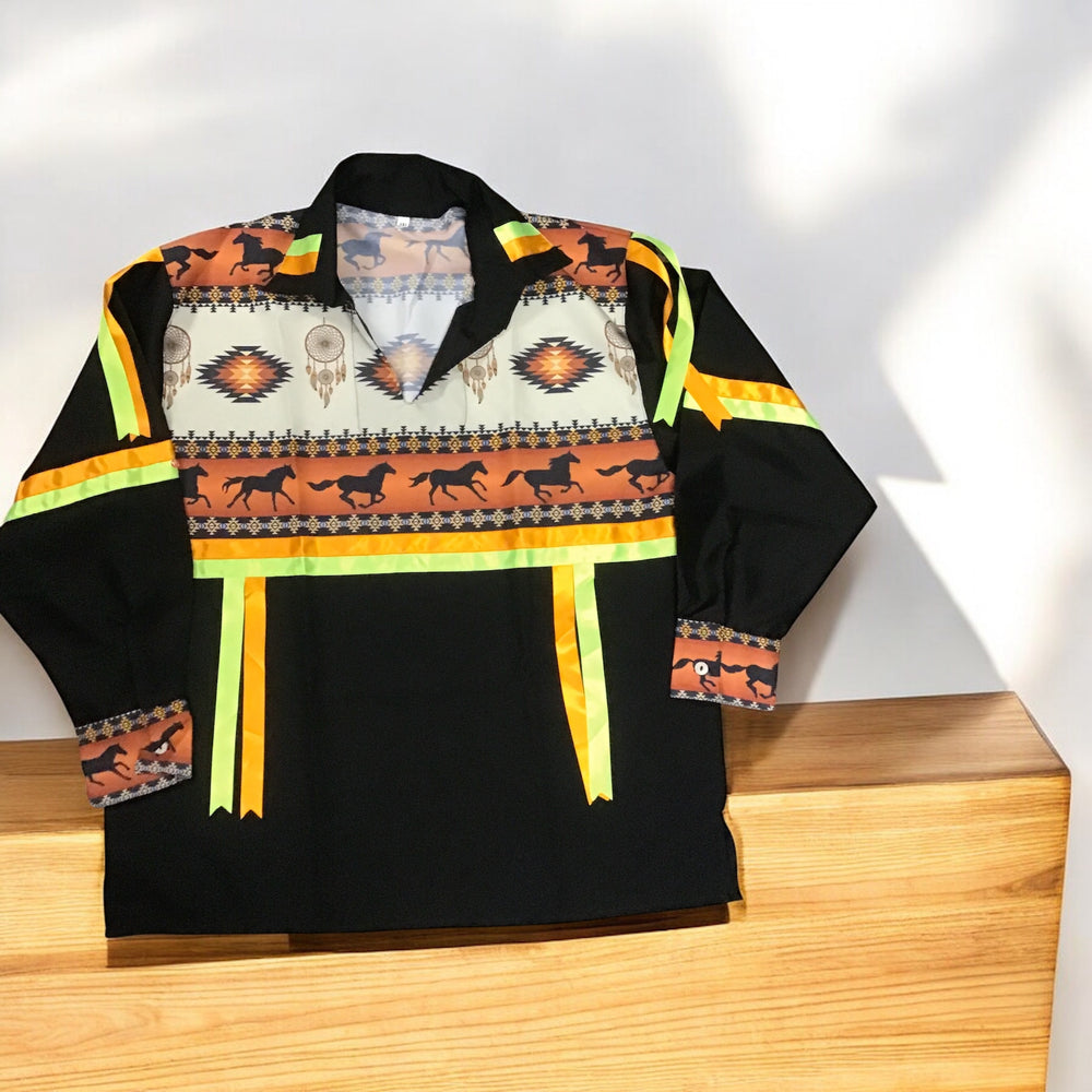 Orange and Green Ribbon Shirt