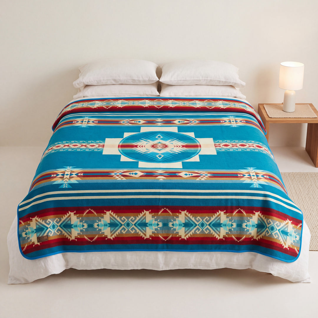 Southwestern Aztec Medallion Blanket