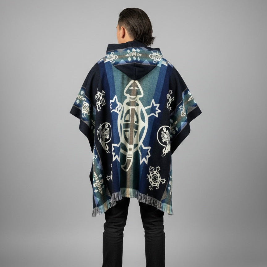 Turtle HandMade Wool Poncho