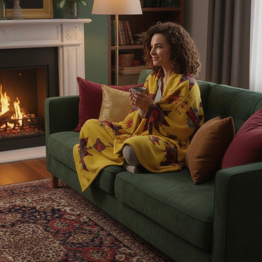 Star Burst Design Silk Touch Blanket