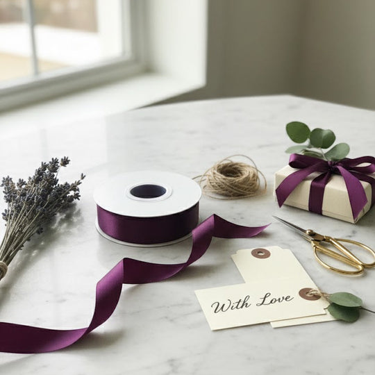 30 Meter Double Face Purple #793 Ribbon Roll