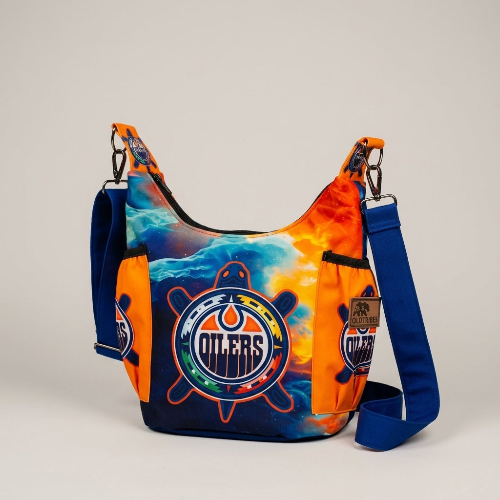 Navy Oiler Crossbody Bag