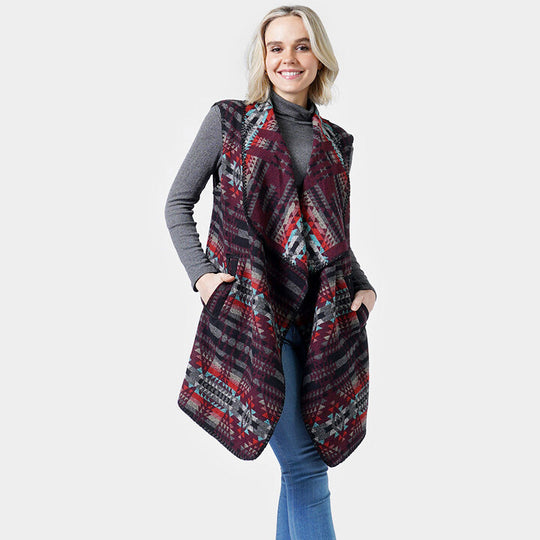 Vest Shawl Ruana Cardigan Sweater