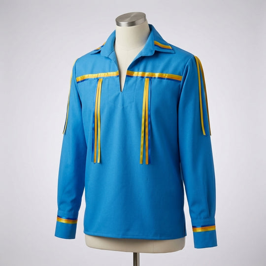 Yellow Orange Blue Ribbon Shirt