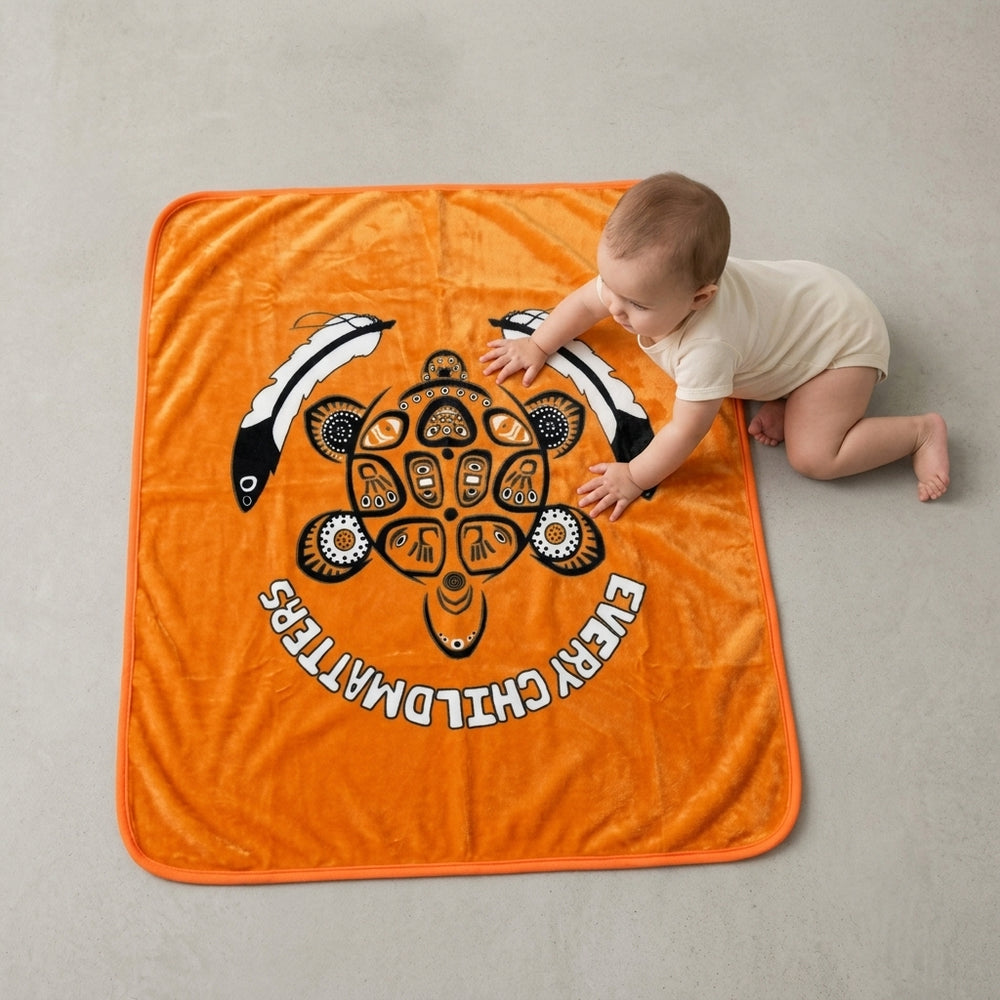 Turtle every child matters baby blanket