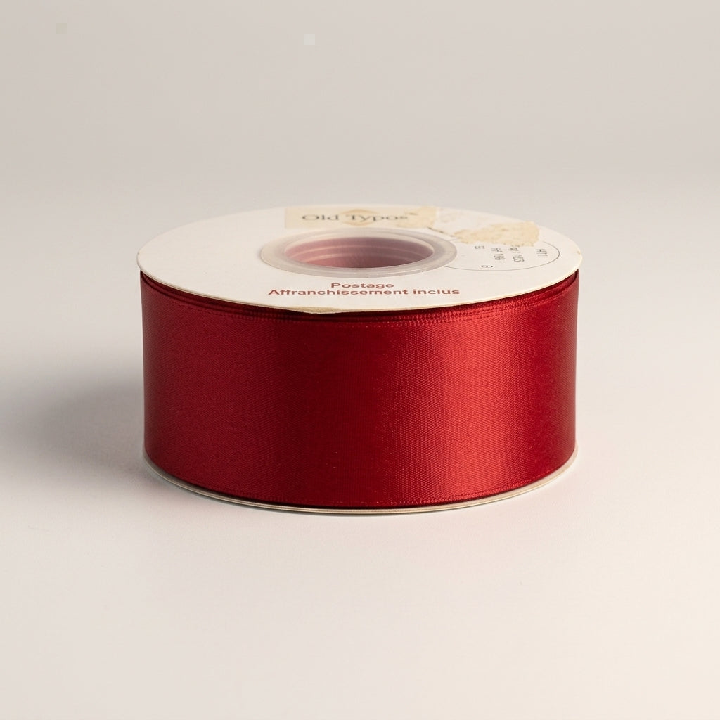 Satin Ribbon Double Face-Burgundy