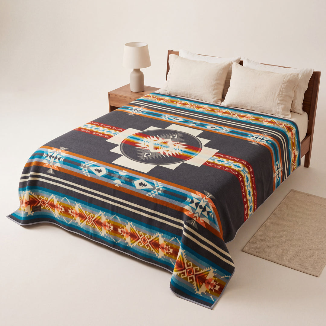 Southwestern Aztec Medallion Blanket