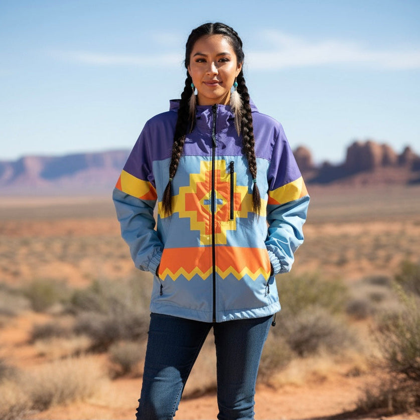 Purple Horizon Windbreaker