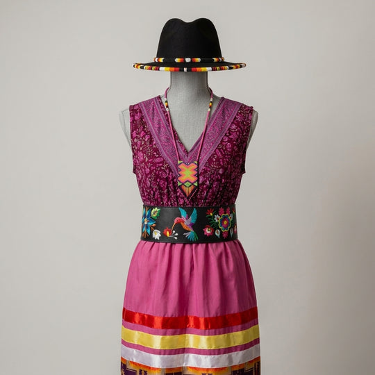 Heritage Leather Regalia Belt (HUMMINGBIRD)